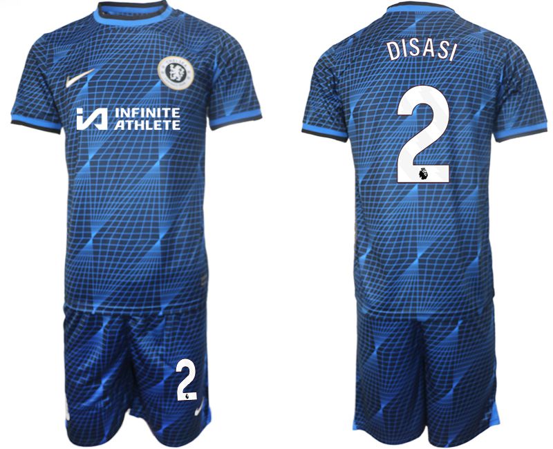 Men 2023-2024 Club Chelsea away blue #2 Soccer Jersey->->Soccer Club Jersey